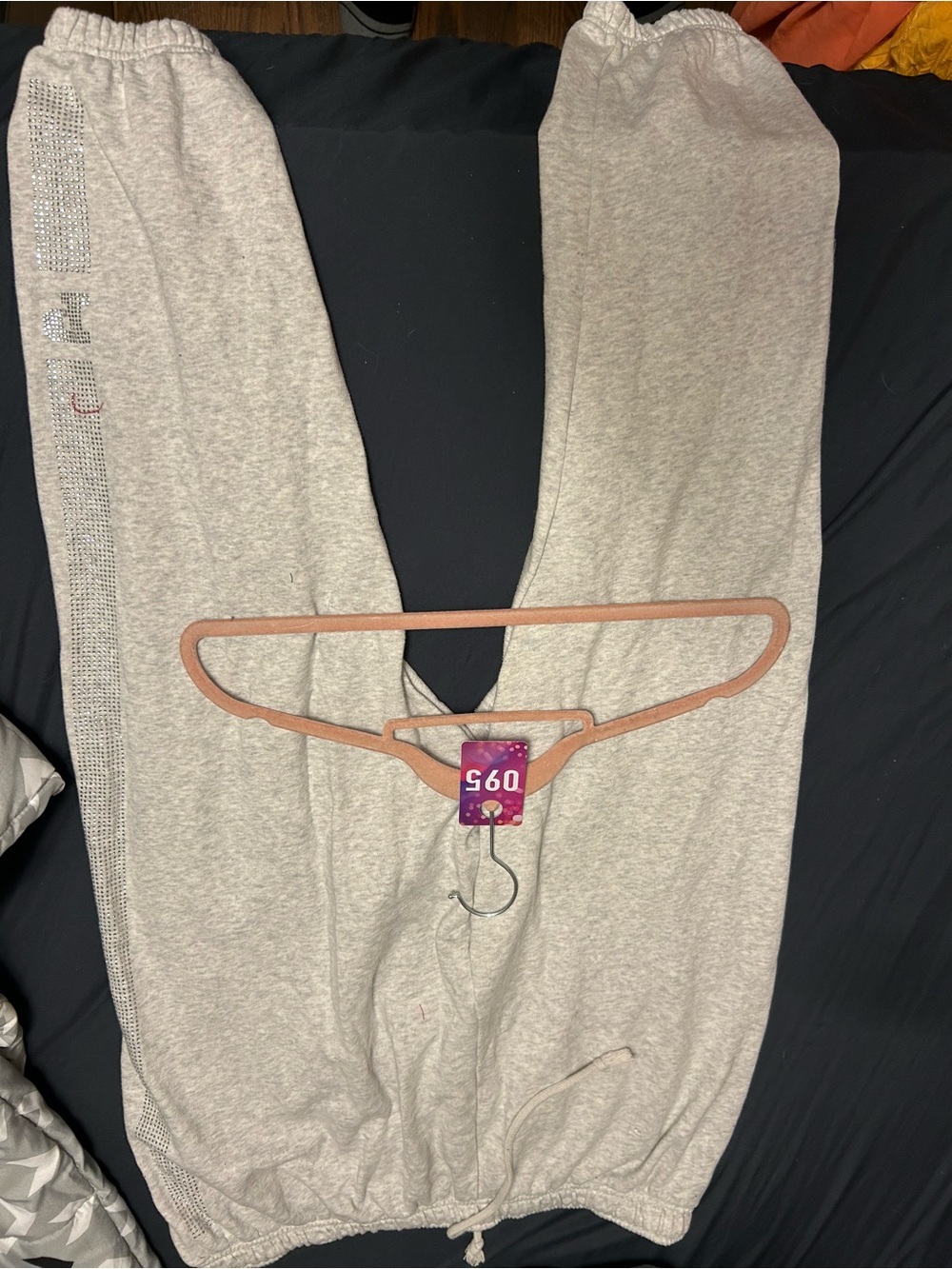 PINK Victoria's Secret Light Gray Elastic Waist Sweatpants
